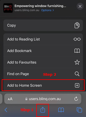 BlinQ How to install as an app